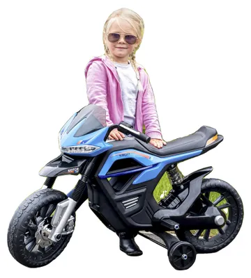 Obrázek produktu pro Elektrický motocykl, světla, hudba, modrá barva