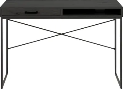 Produktbild von Seaford Schreibtisch 1 Schublade schwarz.