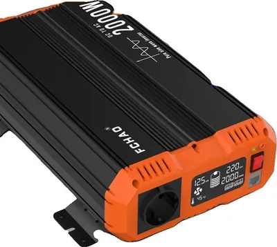Image de Onduleur sinusoïdal pur, haute efficacité, 2000W -12V