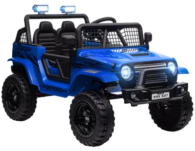 Immagine prodotto di Macchina Elettrica Fuoristrada per Bambini  12V con Doppio Motore Telecomando e Luci Blu