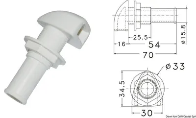 Immagine prodotto di Osculati Vent 34, mm Serbatoio acqua barca / Accessori