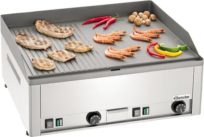 Produktbild von Bartscher Griddleplatte GDP 650E, glatt/gerillt
