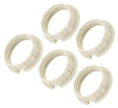 5 Stück G9 Lamphouderringe, Lampenschirmhalter, Adapterring, Weiß
