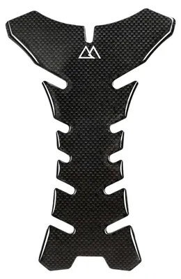 Image de Autocollant de protection de réservoir pour moto, dimensions 14x20 cm, couleur noire