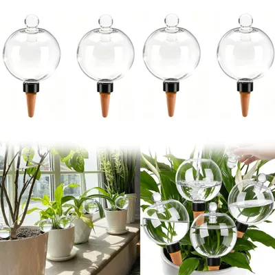 Productafbeelding van Waterbollen planten - 500 ml - Set van 4 - Met deksel - Polypropyleen