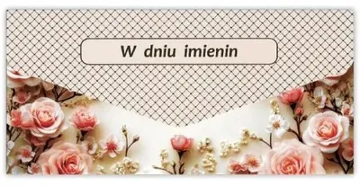 Zdjęcie produktu dla Karnet-koperta Imieminy - Trend