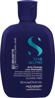 Obrázek produktu pro Šampon neutralizující oranžové tóny Semi Di Lino Brunette (Anti-Orange Low Shampoo), 250 ml