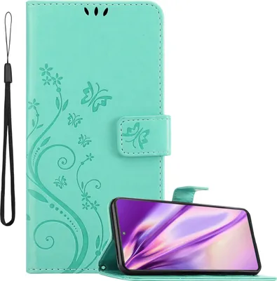 Immagine prodotto di Cadorabo cover per Motorola EDGE 20 PRO / EDGE S PRO cover protettiva in turchese cover protettiva custodia per cellulare fiori