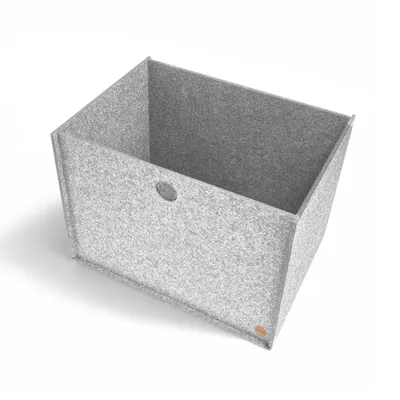Produktbild von Aufbewahrungsbox CARGA Filz 32 x 44 x 32,5 cm ohne Deckel in hellgrau meliert