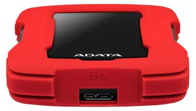 Produktbild von ADATA HD330, 1 TB, 2.5", 3.2 Gen 1 (3.1 Gen 1), Rot