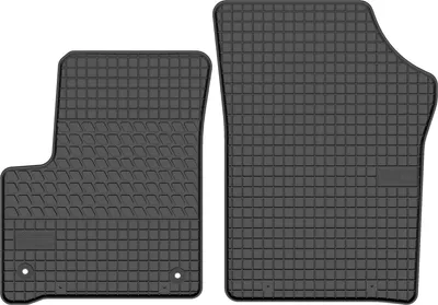 Produktbild von Gummi-Fußmatten vorne für Skoda E-iV e-Citigo ab 2020 (Schrägheck) – 2-tlg, Schwarz, passgenau