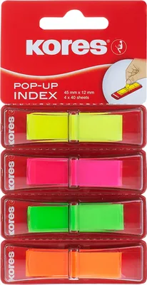 Immagine prodotto di Kores Haftstreifen Pagemarker POP-UP, 45 x 12 mm, sortiert