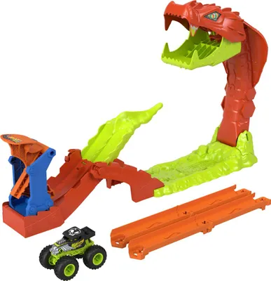 Zdjęcie produktu dla Hot Wheels Monster Trucks Snake Slam Takedown JJN44
