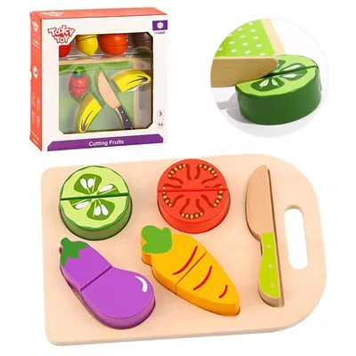 Produktbild von TOOKY TOY Gemüse, Schneidebrett