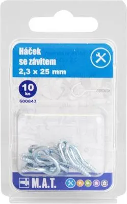 Image de crochet avec fil 25x2,3mm Zn (10pcs)
