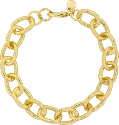 Produktbild von Fashionbox Armband Messing 19,5cm gelb 449060009