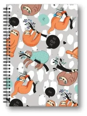 Immagine prodotto di Quaderno A5/80 fogli a quadretti PENMATE "Leniwce"