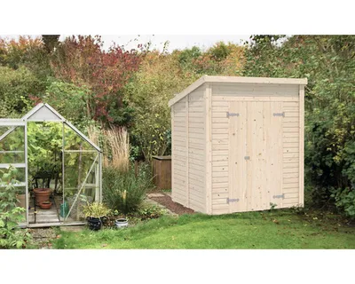 Produktbild von Gerätehaus Palmako Leif 3,0 m² inkl. Fußboden 189 x 186 cm natur
