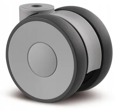Produktbild von Tente Schwenkrad Ø 75mm 90kg für Möbel Grau