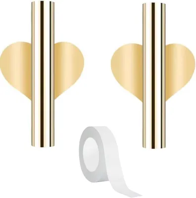 Set von 2 Metallwandvasen für Trockenblumen