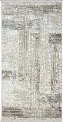 Produktbild von MY-RUG Teppich,Kiana, 150x80, Kurzflor-Teppich, grau, weich, gemütlich, mit schönem Muster, flachgewebt, rechteckig