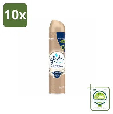 Produktbild von 10 x Glade Raumspray Romantic Vanilla Blossom - 300 ml - Großpackung - 10 Stücke