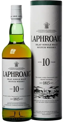 Obrázek produktu pro Laphroaig 10 let Islay Single Malt Scotch Whisky v dárkovém balení | 40 % obj. | 0,7 l