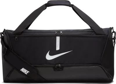 Produktbild von Nike Unisex Academy Team Duffel Bag, Schwarz/Schwarz/Weiß, eine Größe