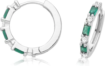 Produktbild von Atemberaubende 925 Sterling Silber (Rhodiniert) Damen - Ohrklemme mit Zirkonia - 2mm; TRS33364