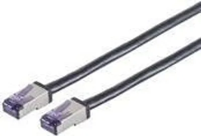 Produktbild von Lanview LVN-CAT6A-FLEX-15M, 15 m, Cat6a, S/FTP (S-STP), RJ-45, RJ-45, Schwarz
