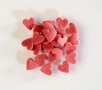 Produktbild von 1 Stück Streudekor Zuckerherzen rot 1,5 kg