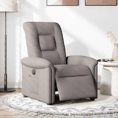Produktbild von vidaXL Relaxsessel Elektrisch Taupe Stoff