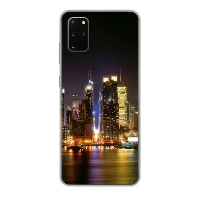 Produktbild von MuchoWow® Handyhülle Schutzhülle Hülle für Samsung Galaxy S20 Plus New York - Skyline - Farben Silikon Softcase Handy Hülle - Hartschale