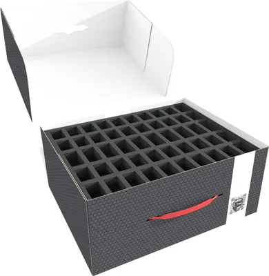 Produktbild von Lagerbox M für 100 Miniaturen, Panzer und Monster mit Schaumstoff