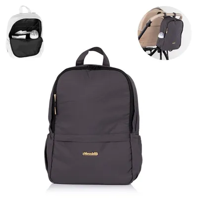 Produktbild von Chipolino Kinderwagen Rucksack universal Wickelrucksack Reißverschluss Gurte schwarz
