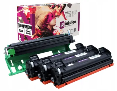 Produktbild von Inkdigo Trommel + Toner TN1090 DR1090 für Brother DCP-1622WE, HL-1222WE, DCP-1623WE, HL-1223WE – Schwarz,