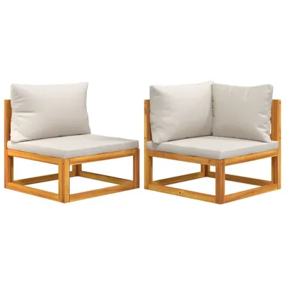 Produktbild von vidaXL 2-tlg. Garten-Sofa-Set mit Kissen Massivholz Akazie