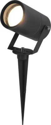 Produktbild von hoftronic LED Erdspießstrahler 4W 345lm 4000K schwenkbar schwarz IP65 GU10