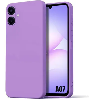 Image de Coque pour Samsung Galaxy A07, Protection Silicone Liquide Souple Slim Léger Anti-Rayures - Violet