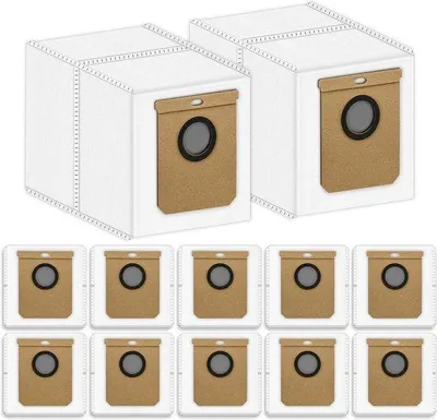 Immagine prodotto di 12 sacchetti in tessuto per aspirapolvere da 2,5 litri - aspirapolvere 2-in-1 - sacchetti di ricambio per sistemi di aspirazione