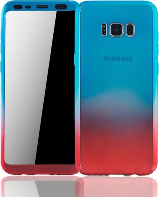 Produktbild von Handyhülle Schutzhülle für Samsung Galaxy S8 Plus Full Case Cover Displayschutz 360 Rot