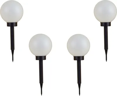 Produktbild von 4er-Set LED-Solar-Kugelleuchte Kugellampe Leuchtkugel Solarlampe Lichtkugel