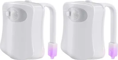 Produktbild von Nachtlicht für Toilette, Toilettenschüsselbeleuchtung, LED-Nachtlicht mit Bewegungssensor, Badezimmerbeleuchtung für Kinder, cooles Badezimmer-Set