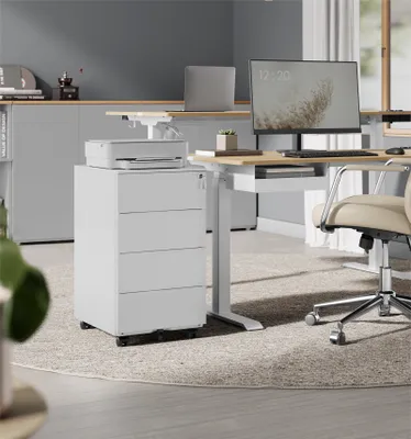 Produktbild von SONGMICS Rollcontainer, Rollcontainer Aktenschrank Büroutensilien
