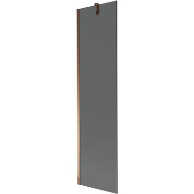Obrázok produktu pre Mexen Next vaňová zástena jednokrídlová 50 x 150 cm, Grafitová čierna, Zlatoružová - 895-050-000-00-40-60