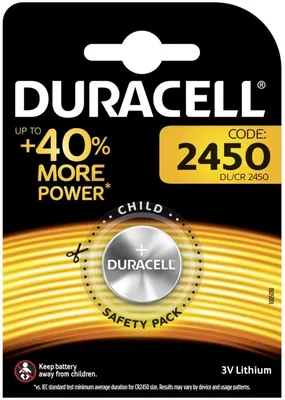 Produktbild von Duracell 2450, Lithium, Button/coin, 3 V, 24 mm, 24 mm, 5 mm