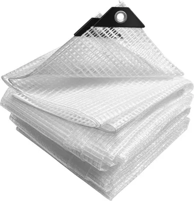 Produktbild von Schutzplane aus 180 g/m² Polyethylen – 3 x 5 m, weiß – wasserdicht, UV-beständig