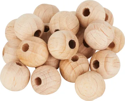 Produktbild von VBS Holzkugeln durchgebohrt "Ø 10 mm" 20 Stück