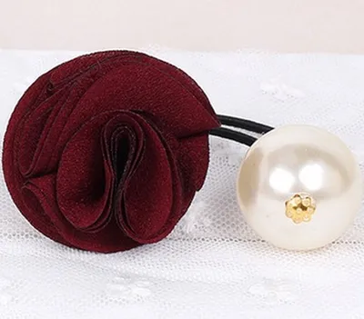 Obrázok produktu pre Gumička do vlasov ROSE - Červená KP1629