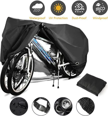 Produktbild von 210D Fahrradabdeckung Fahrrad Abdeckung Abdeckplane Fahrradgarage Schutzhülle